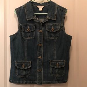L Denim Vest - excellent condition!